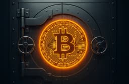 Bitcoin vault security illustration